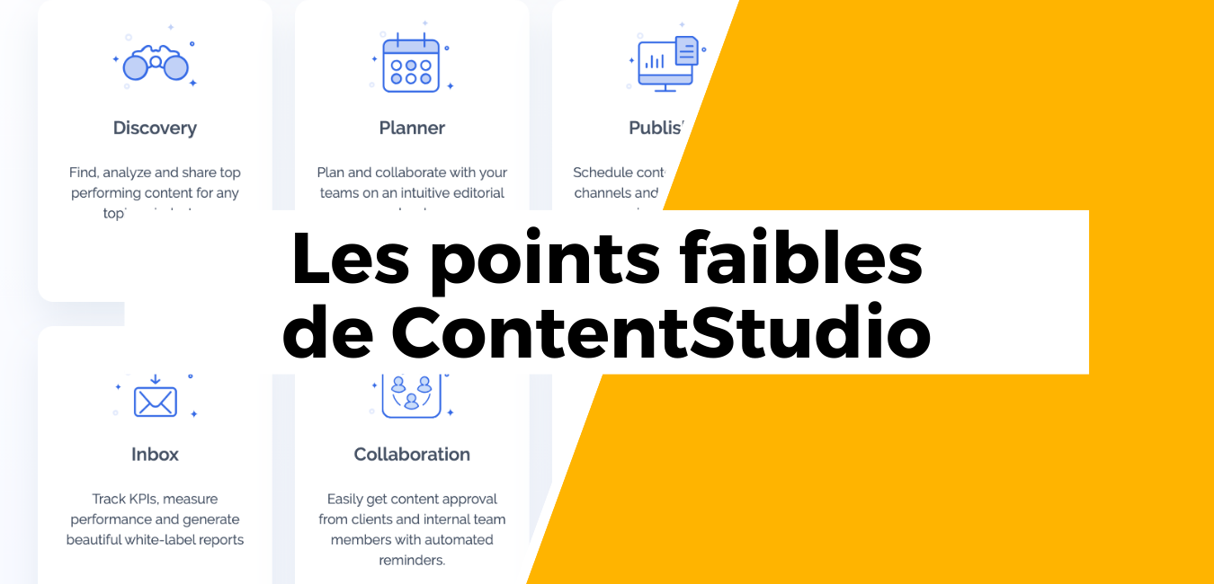 ContentStudio - Business Tools Review - Points Faibles